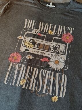 Maurices Vintage Soul 'You Wouldn't Understand' Gray Crewneck Tee Women Medium